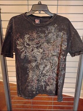 Point Zero Y2K Black Graphic Short Sleeve Tee